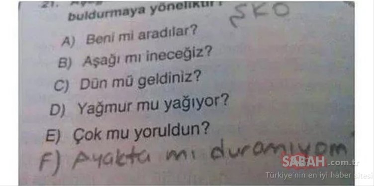 Sınav kağıtlarına verilen komik cevaplar! galerisi resim 14