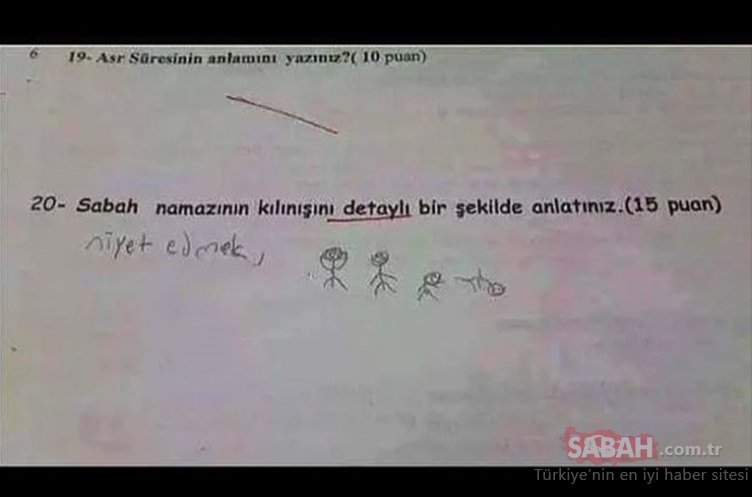 Sınav kağıtlarına verilen komik cevaplar! galerisi resim 15