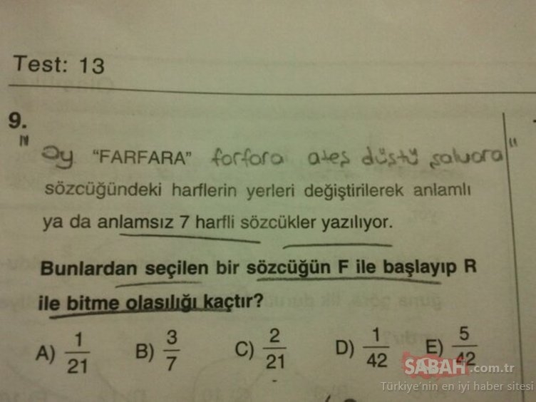 Sınav kağıtlarına verilen komik cevaplar! galerisi resim 23