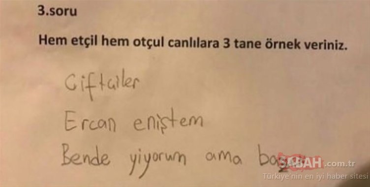 Sınav kağıtlarına verilen komik cevaplar! galerisi resim 3