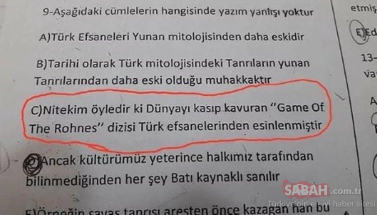 Sınav kağıtlarına verilen komik cevaplar! galerisi resim 9