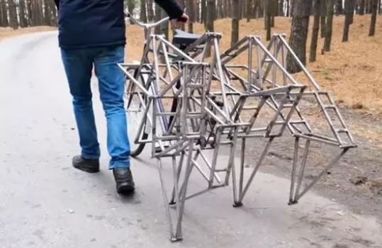 Yürüyen bisiklet yaptılar! galerisi resim 2