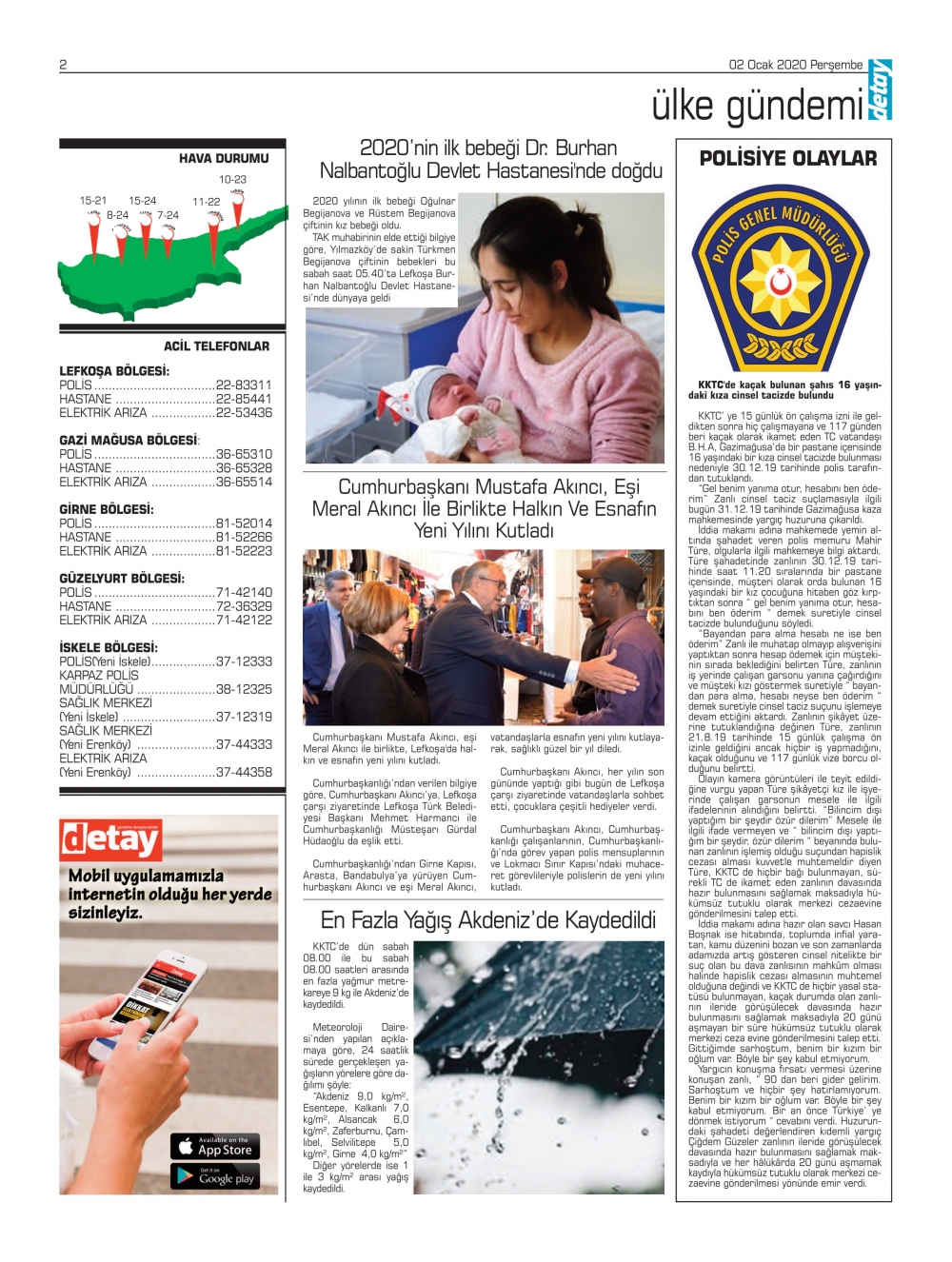 Detay Gazetesi 2 Ocak 2020 galerisi resim 2