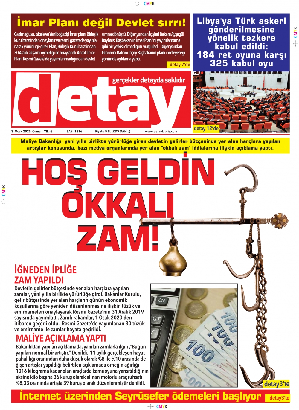 Detay Gazetesi 3 Ocak 2020 galerisi resim 1