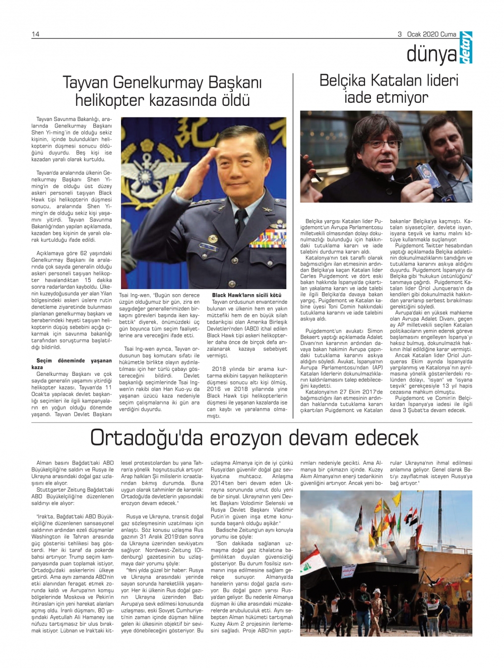 Detay Gazetesi 3 Ocak 2020 galerisi resim 11