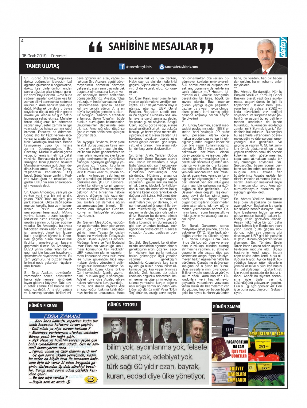 Detay Gazetesi 6 Ocak 2020 galerisi resim 4
