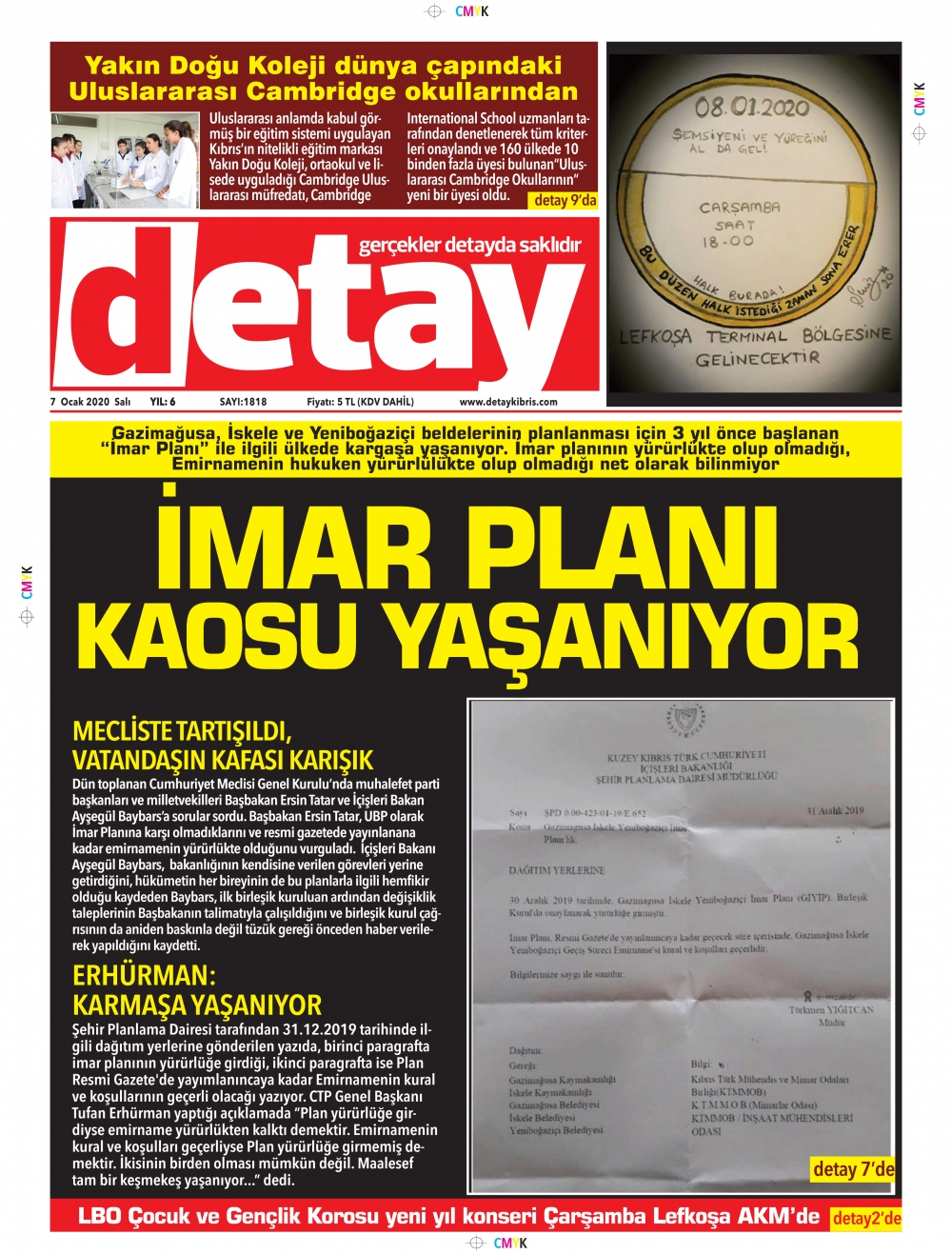 Detay Gazetesi 7 Ocak 2020 galerisi resim 1