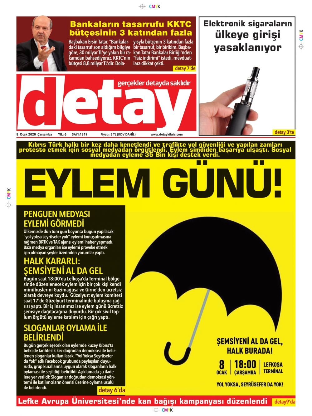 Detay Gazetesi 8 Ocak 2020 galerisi resim 1