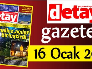 Detay Gazetes 16 Ocak 2020