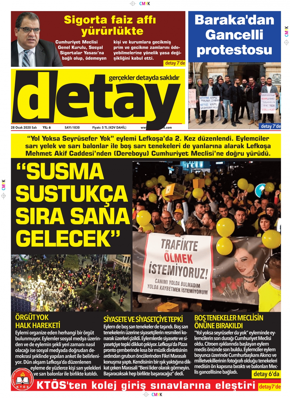 Detay Gazetes 22 Ocak 2020'da ne yazdı? galerisi resim 1