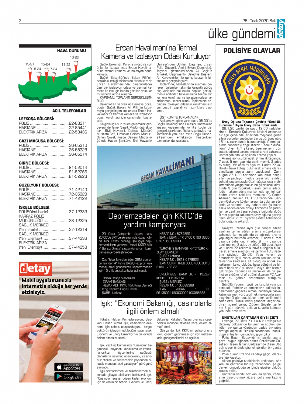 Detay Gazetes 22 Ocak 2020'da ne yazdı? galerisi resim 2