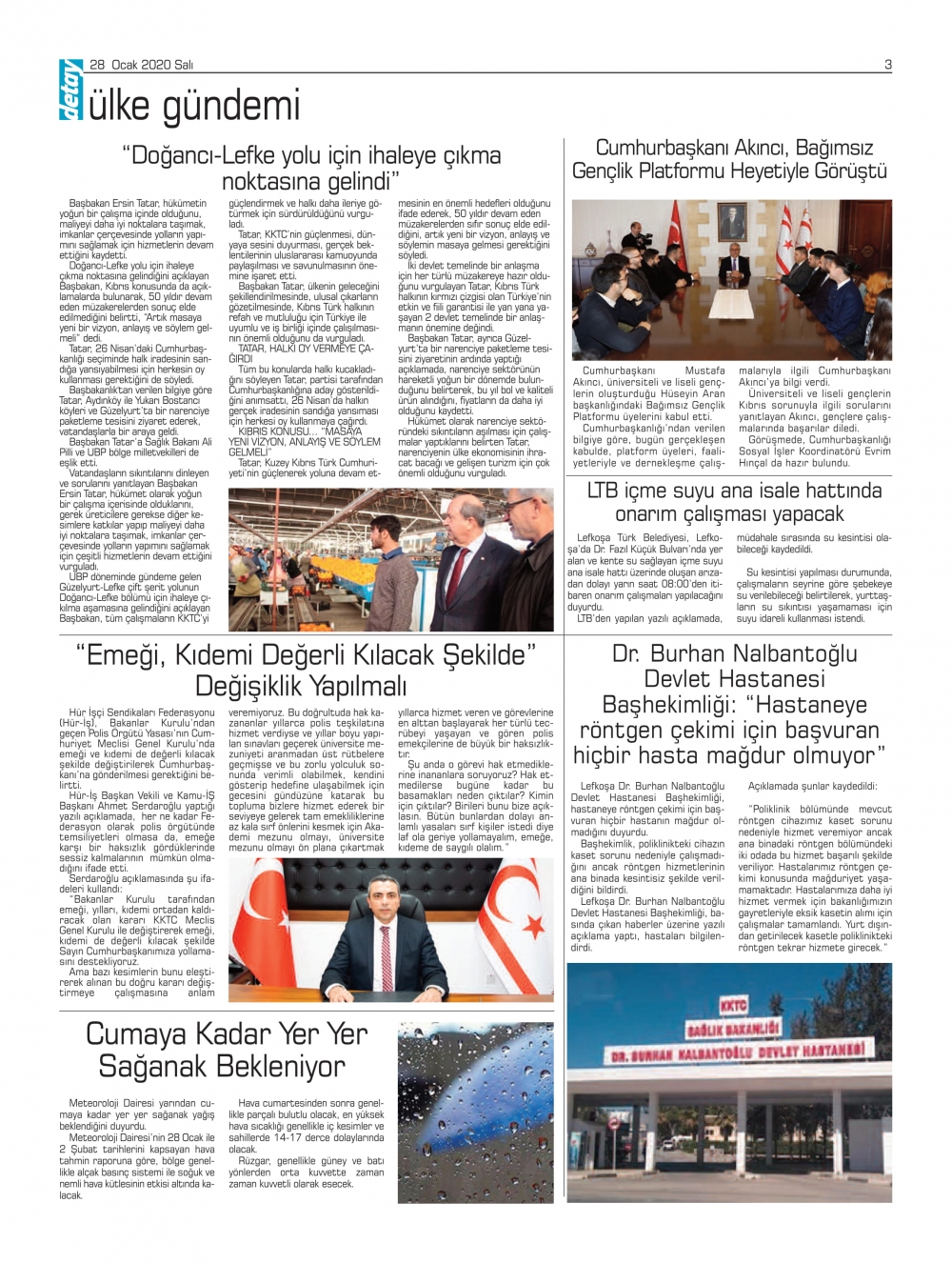 Detay Gazetes 22 Ocak 2020'da ne yazdı? galerisi resim 3