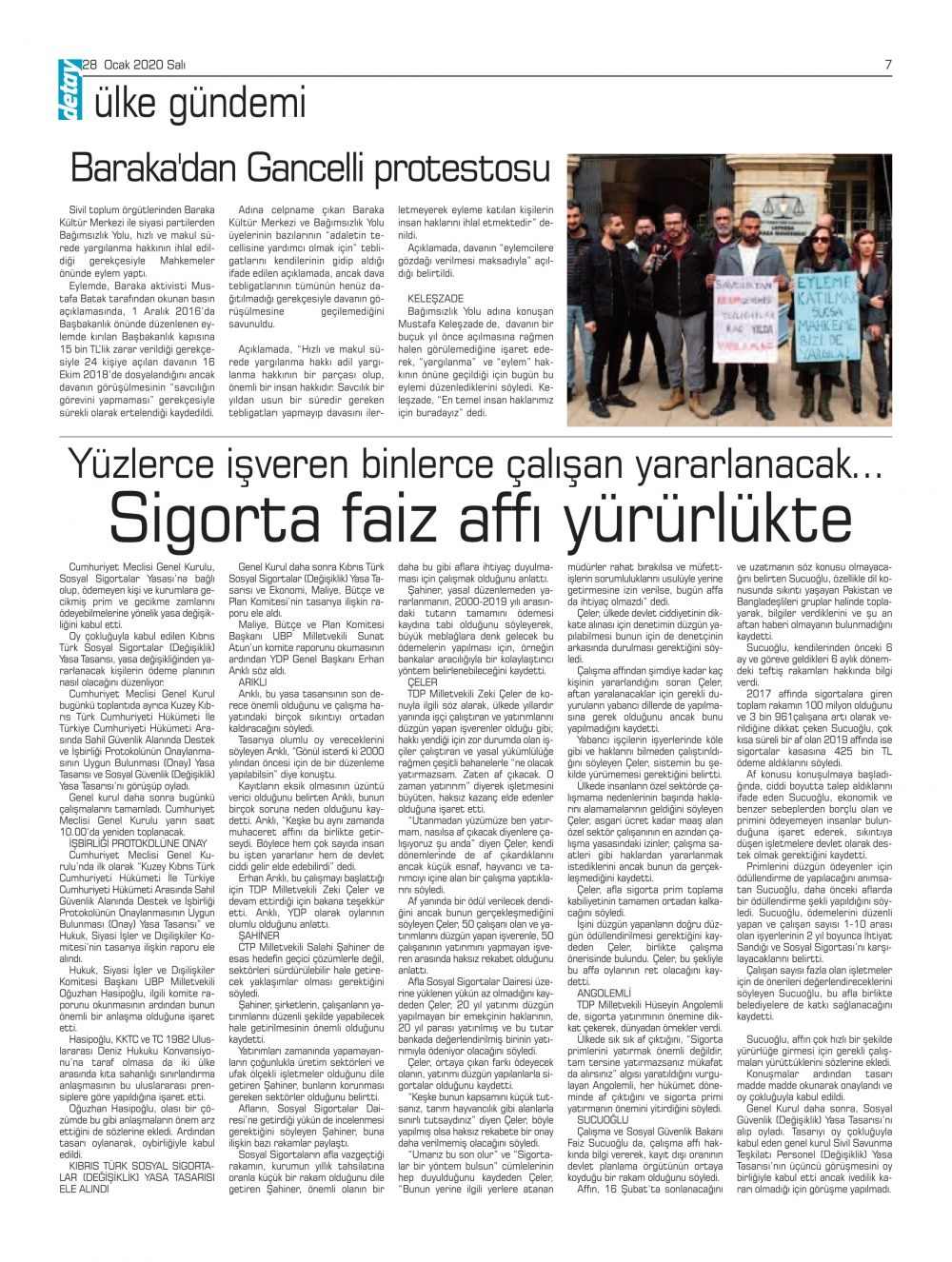 Detay Gazetes 22 Ocak 2020'da ne yazdı? galerisi resim 7