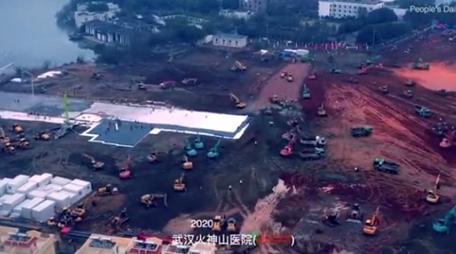 Koronavirüs hastanesi 48 saatte tamamlandı galerisi resim 1