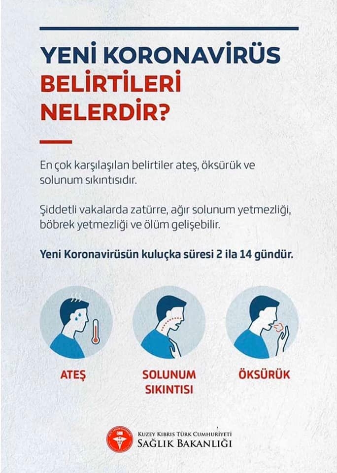 KKTC Sağlık Bakanlığından Koronavirüs Kılavuzu galerisi resim 2