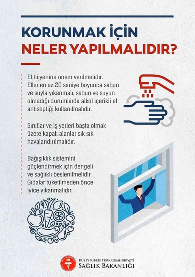 KKTC Sağlık Bakanlığından Koronavirüs Kılavuzu galerisi resim 4