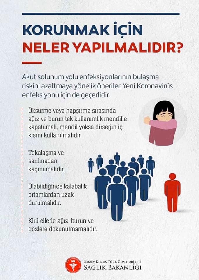 KKTC Sağlık Bakanlığından Koronavirüs Kılavuzu galerisi resim 5