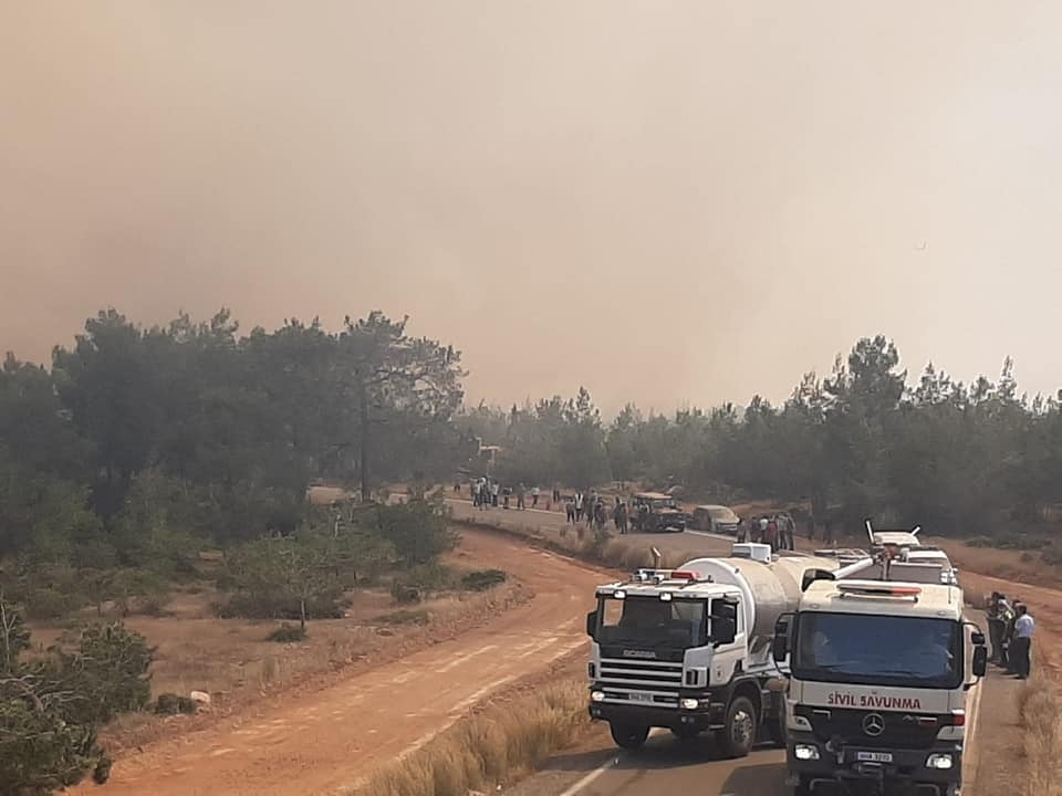 Kuzey Kıbrıs yanıyor, inanılmaz görüntüler galerisi resim 1