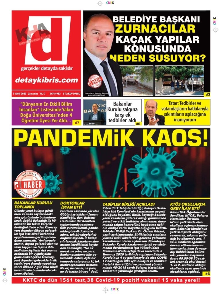 Gazeteler bugün ne yazdı? 9 Eylül 2020 Çarşamba galerisi resim 1