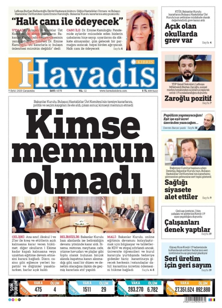 Gazeteler bugün ne yazdı? 9 Eylül 2020 Çarşamba galerisi resim 11