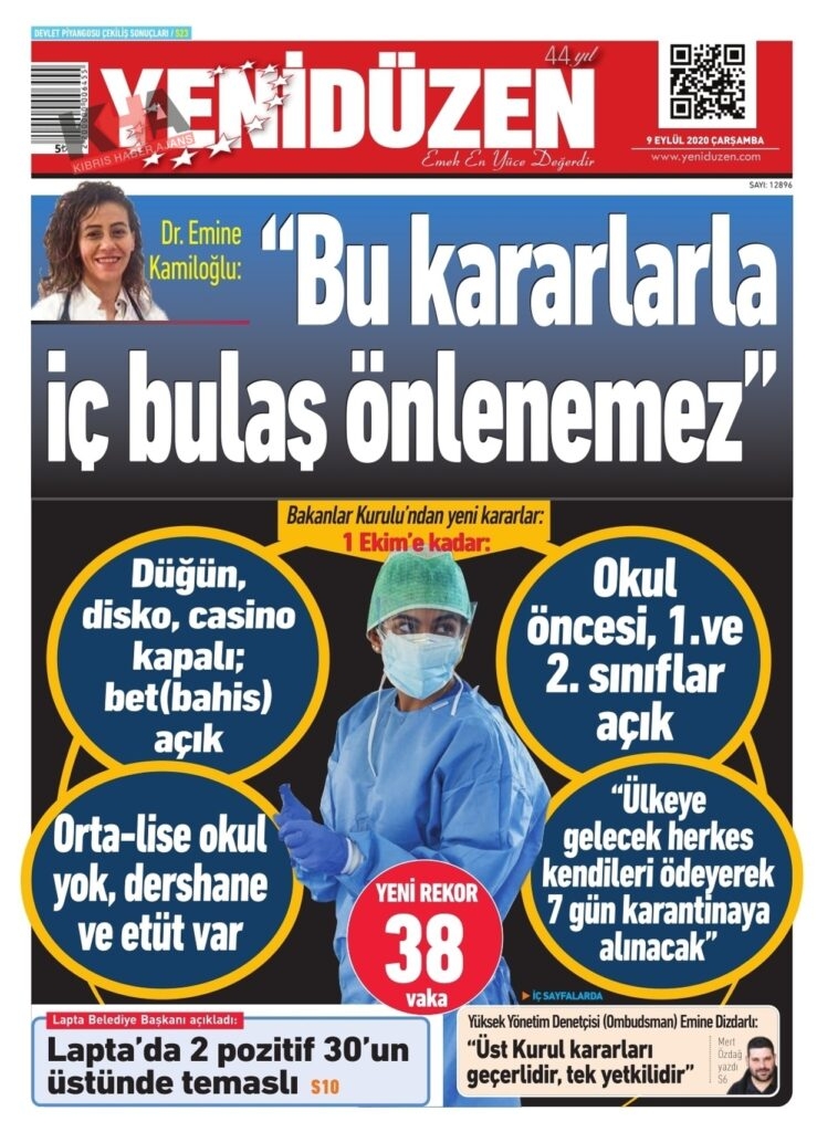Gazeteler bugün ne yazdı? 9 Eylül 2020 Çarşamba galerisi resim 15