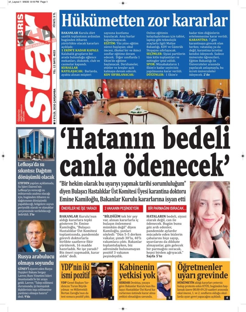Gazeteler bugün ne yazdı? 9 Eylül 2020 Çarşamba galerisi resim 6