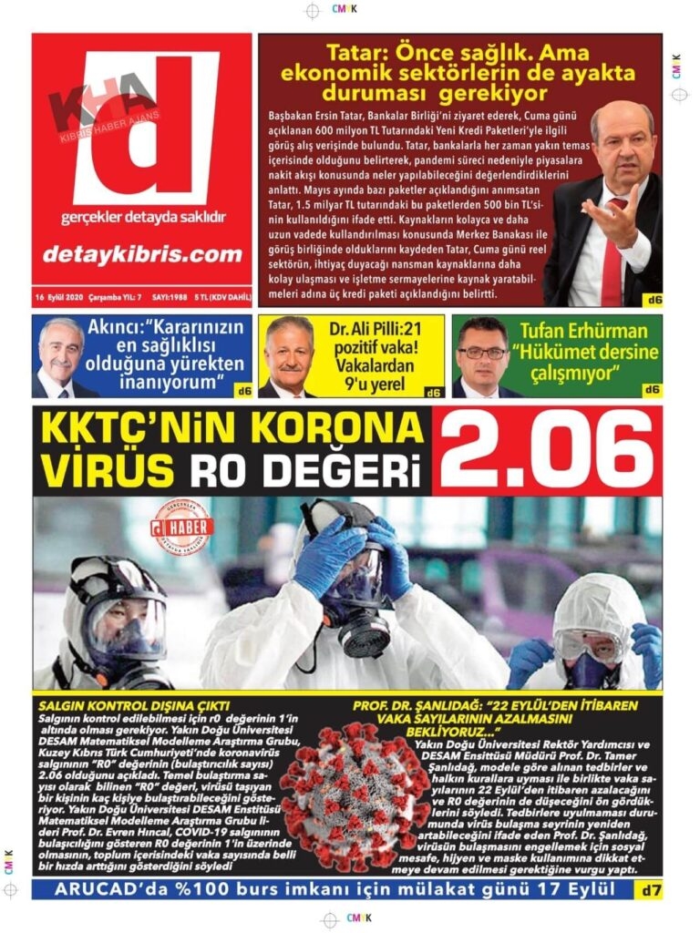 KKTC'de bugün gazeteler ne yazdı? 16 Eylül 2020 Çarşamba galerisi resim 1