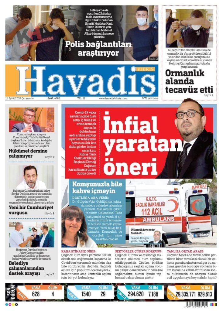 KKTC'de bugün gazeteler ne yazdı? 16 Eylül 2020 Çarşamba galerisi resim 9