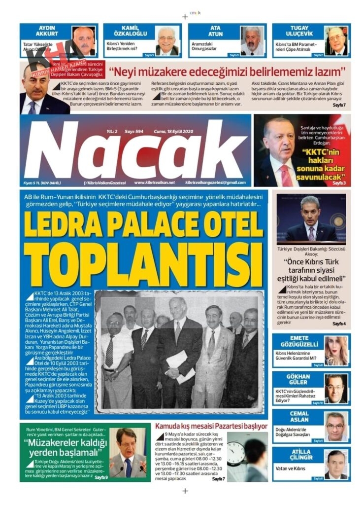KKTC'de bugün gazeteler ne yazdı? 18 Eylül 2020 Cuma galerisi resim 10