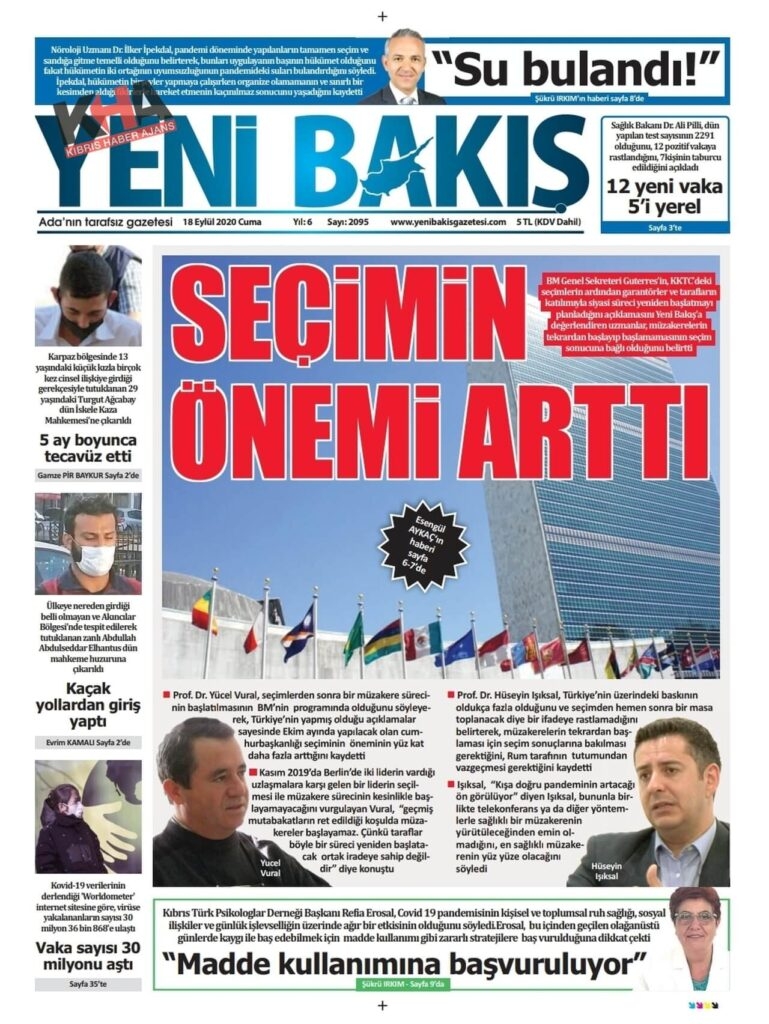 KKTC'de bugün gazeteler ne yazdı? 18 Eylül 2020 Cuma galerisi resim 4