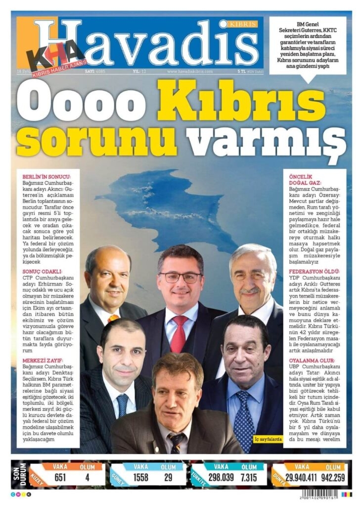 KKTC'de bugün gazeteler ne yazdı? 18 Eylül 2020 Cuma galerisi resim 9