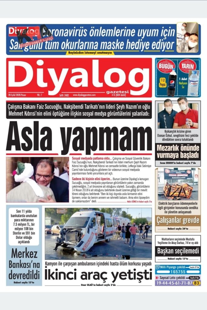 KKTC'de gazeteler ne yazdı? 20 Eylül 2020 Pazar galerisi resim 3