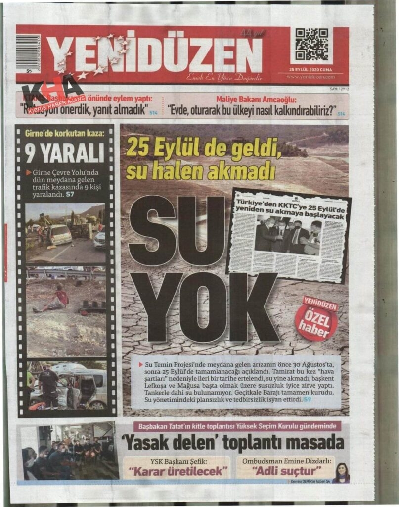 KKTC'de gazeteler bugün ne yazdı? 25 Eylül 2020 cuma galerisi resim 10