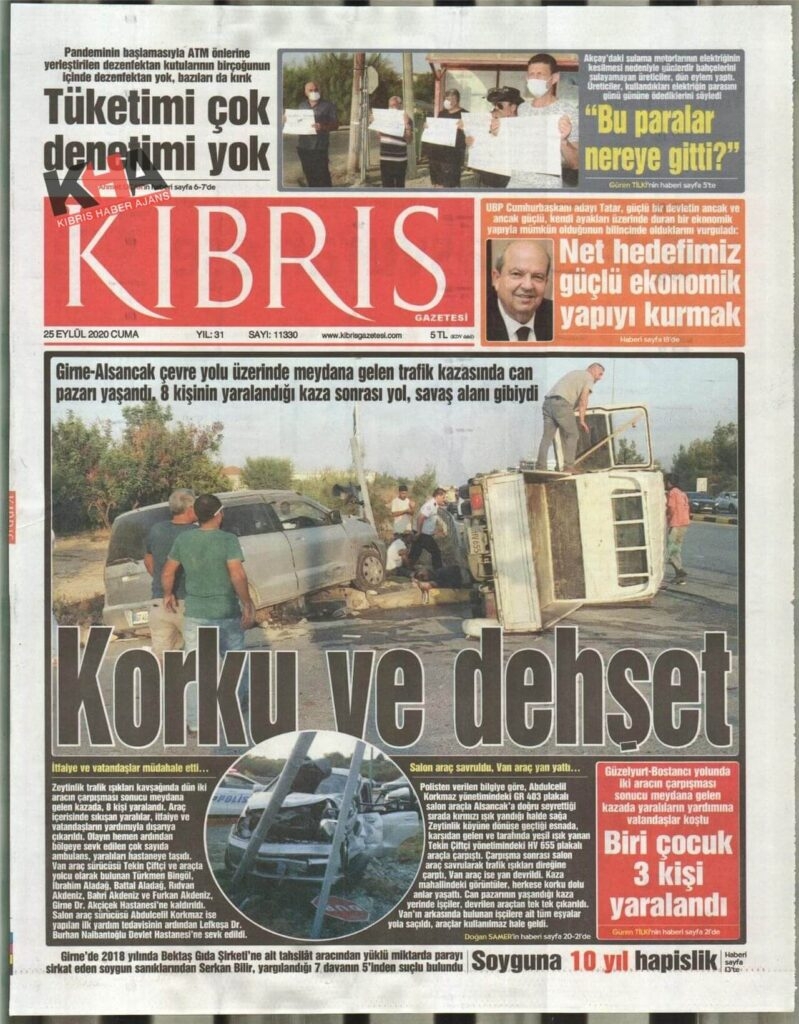 KKTC'de gazeteler bugün ne yazdı? 25 Eylül 2020 cuma galerisi resim 12