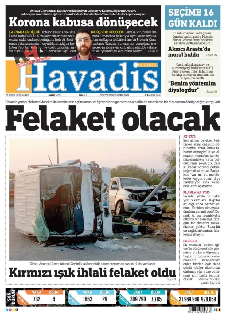 KKTC'de gazeteler bugün ne yazdı? 25 Eylül 2020 cuma galerisi resim 7