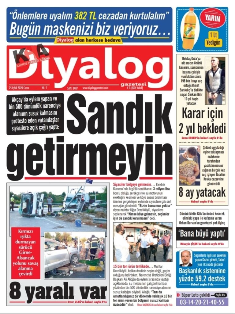 KKTC'de gazeteler bugün ne yazdı? 25 Eylül 2020 cuma galerisi resim 8