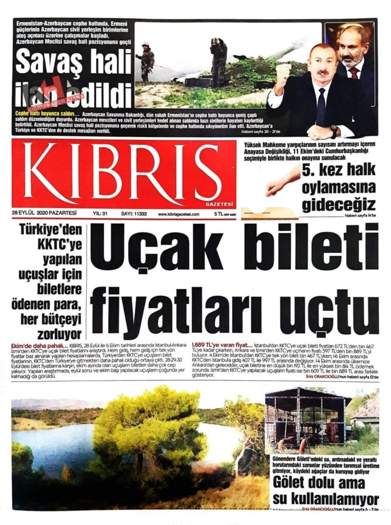 KKTC'de Gazeteler bugün ne yazdı? 28 Eylül 2020 Pazartesi galerisi resim 4