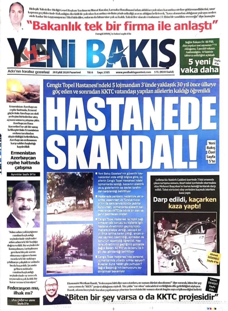 KKTC'de Gazeteler bugün ne yazdı? 28 Eylül 2020 Pazartesi galerisi resim 9