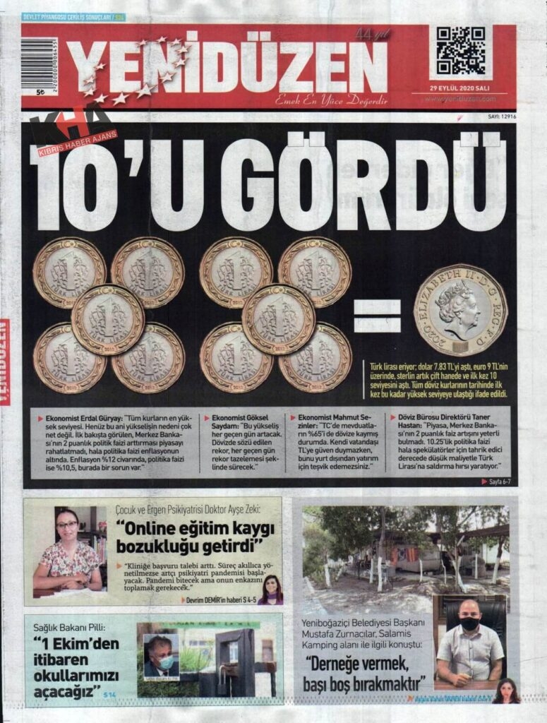 KKTC'de gazeteler bugün ne yazdı? 29 Eylül 2020 Salı galerisi resim 12