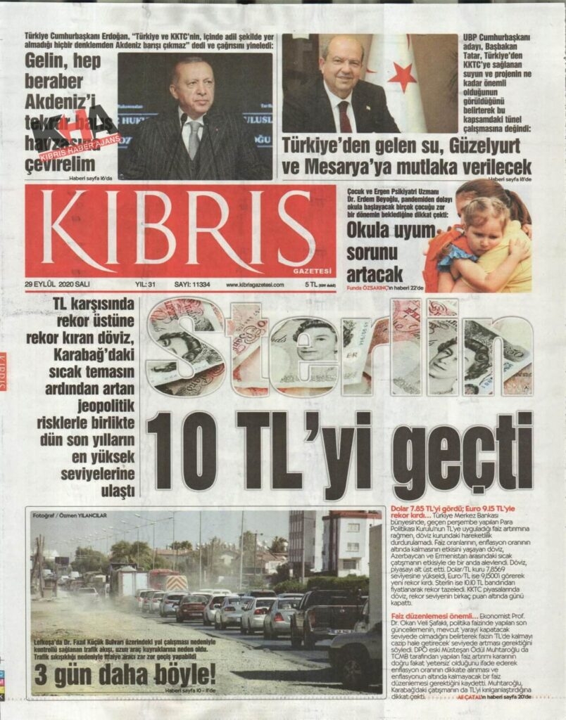 KKTC'de gazeteler bugün ne yazdı? 29 Eylül 2020 Salı galerisi resim 7