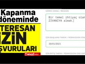 Kapanma döneminde “Pes” dedirten izin başvuruları