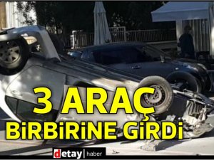 Lefkoşa’da 3 araç kaza yaptı...2 yaralı