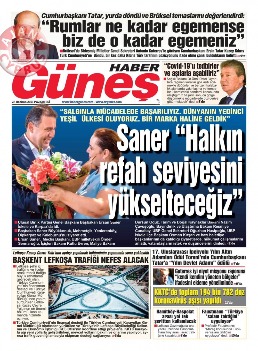 KKTC'de Gazeteler Bugün Ne Manşet Attı? (28 Haziran 2021) galerisi resim 7