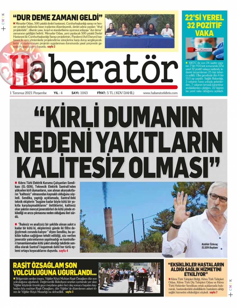 KKTC'de Gazeteler Bugün Ne Manşet Attı? (1 Temmuz 2021) galerisi resim 9