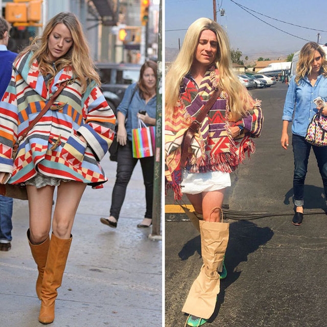 Ünlülerin Fotoğraflarını Taklit Eden Adam Güldürdü galerisi resim 12