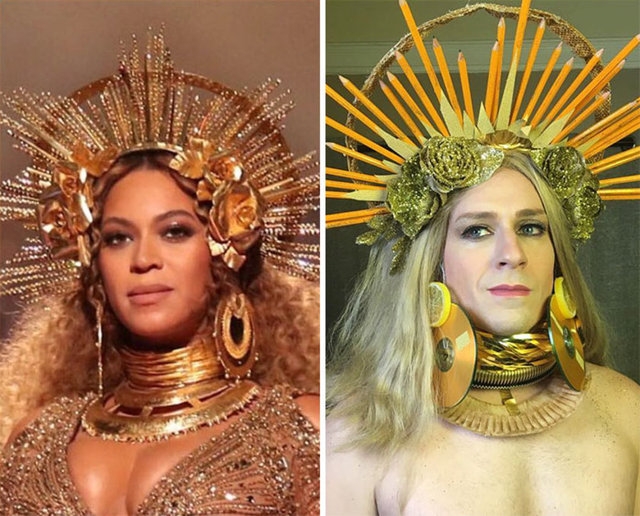 Ünlülerin Fotoğraflarını Taklit Eden Adam Güldürdü galerisi resim 2