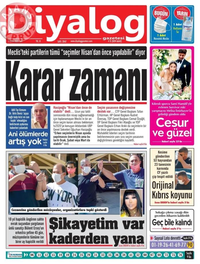 KKTC'de Gazeteler Bugün Ne Manşet Attı? (5 Ekim 2021) galerisi resim 3