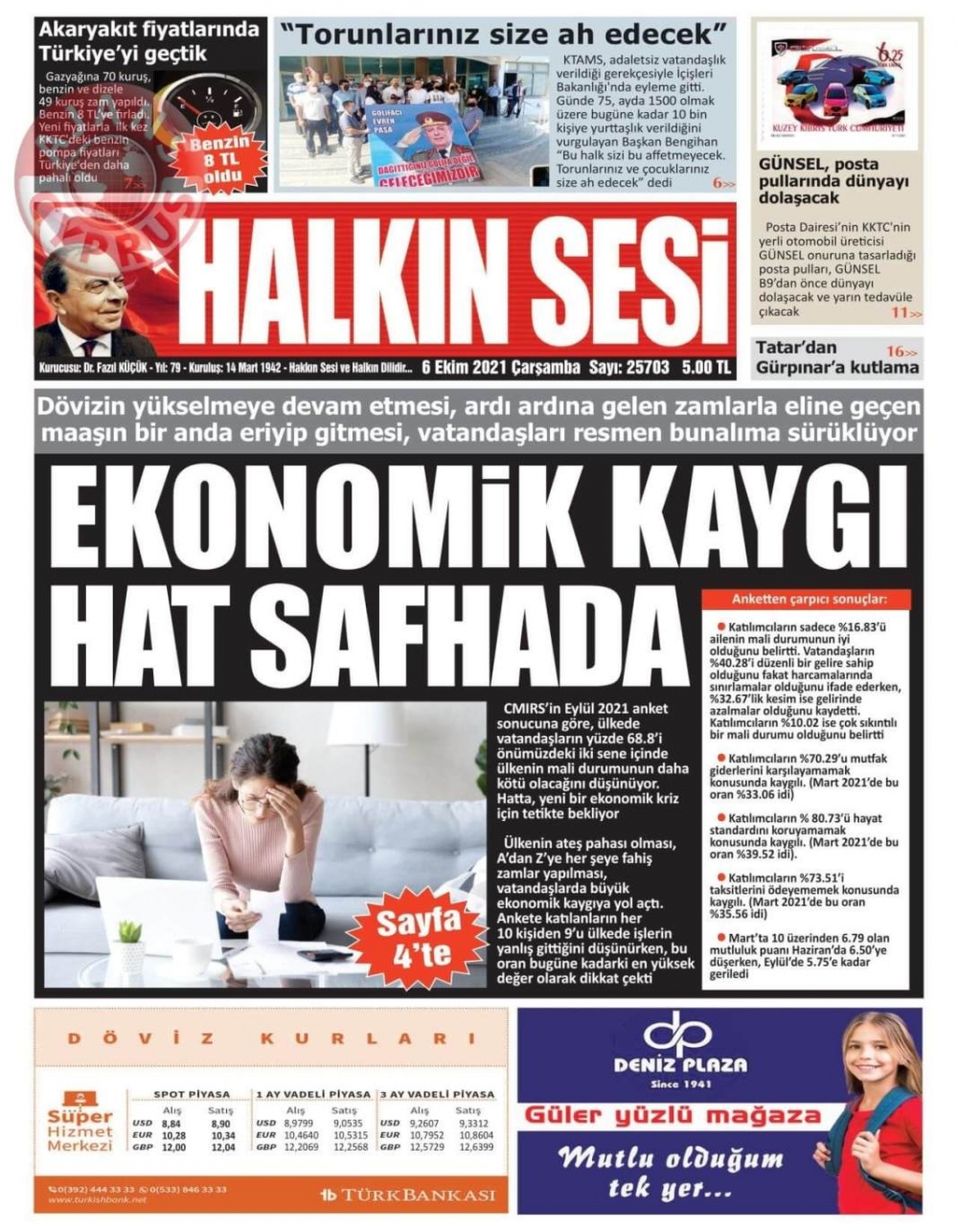 KKTC'de Gazeteler Bugün Ne Manşet Attı? (6 Ekim 2021) galerisi resim 1