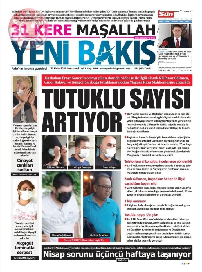 KKTC'de Gazeteler Bugün Ne Manşet Attı? (23 Ekim 2021) galerisi resim 6