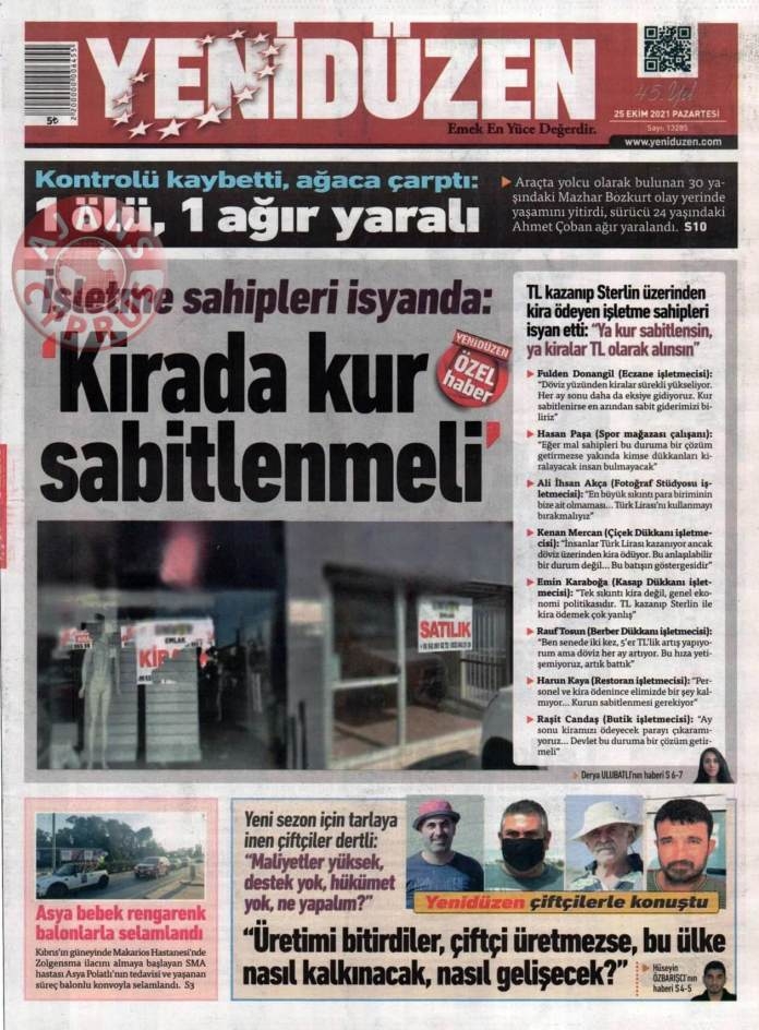 KKTC'de Gazeteler Bugün Ne Manşet Attı? (25 Ekim 2021) galerisi resim 4